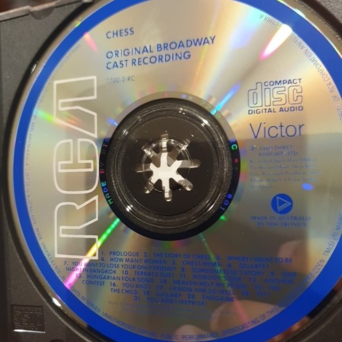 CHESS CD ORIGINAL BROADWAY CAST RECORDING 1988 CULT SHOW MUSIC ALBUM JUDY KUHN - Picture 3 of 4