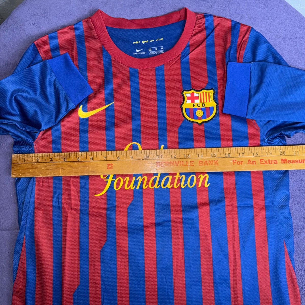 FC Barcelona 2011-12 Home Soccer Long Sleeve Jersey INIESTA