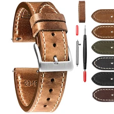Horween Leather Watch Bands Quick Release Watch Strap for Men 18mm 20mm 22mm 