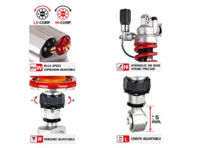 ADJUSTABLE YSS SHOCK ABSORBER FOR KAWASAKI NINJA 300 13-16 MX366 ADJUSTABLE YSS SHOCK ABSORBER FOR KAWASAKI NINJA 300 13-16 MX366