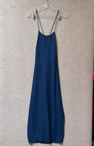 Yumi Kim Dress Women’s Size Medium Blue Cross The Line Midi Sleeveless Long