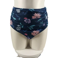 Beach resort Women Floral Swim Bottom MEDIUM(8-10) Pull on Hi-Rise