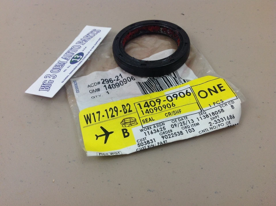 Vedação de óleo dianteira do virabrequim do motor Chevrolet Cadillac GMC Pontiac ACDelco novo fabricante de equipamento original - Imagem 2 de 3