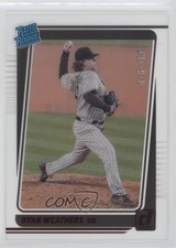 2021 Panini Chronicles Clearly Donruss Rated Rookies Red /100 Ryan Weathers ni4