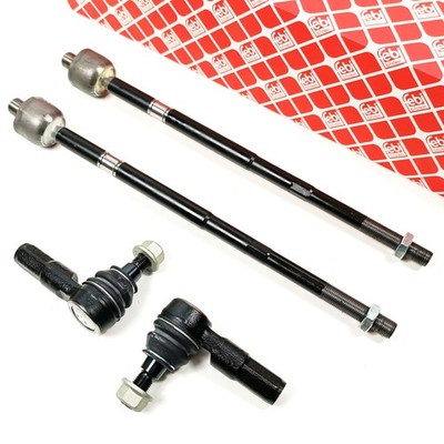 2x FEBI Spurstangenkopf mit 2x Axialgelenk für MERCEDES SPRINTER 906 VW CRAFTER