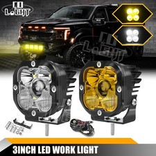 AUXBEAM 3"inch LED Light Cube Bar Spot Flood Pods Driving Fog Lamp Offroad ATV