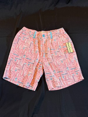 Tipsy Elves Men's Pink Tribal Shorts Size Large NWT Beach Casual Summer