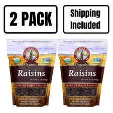 Organic Raisins | 1 lb | Pack of 2 | Shipping Included | Grain Place Foods