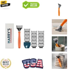 Shaving Kit for Men - Razor Handle, 15 Razor Blade Refills, and Travel Blade ...