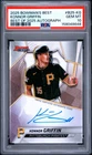 2025 Bowman's Best KONNOR GRIFFIN Best Of 2025 Auto Pirates - PSA 10 GEM MT