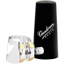 Vandoren Optimum Bass Clarinet ligature Silver-Plated with Plastic Cap
