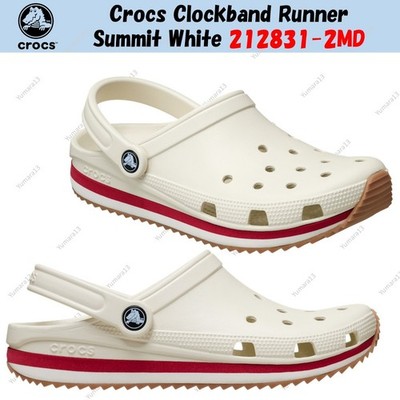 Crocs Clockband Runner Summit White 212831-2MD Unisex Size