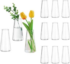 Glasse Clear Flower Vases for Centerpieces: Modern Glass Vase for