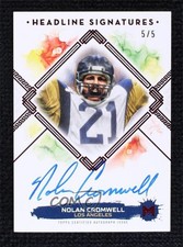 2023 Topps Motif Headline Signatures Pyrrol Scarlet 5/5 Nolan Cromwell Auto 1cc7