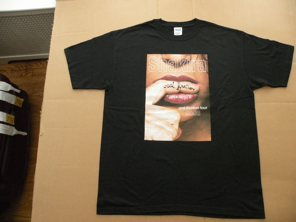 Shakira Vintage 2006 Oral Fixation Tour Concert T-Shirt with 