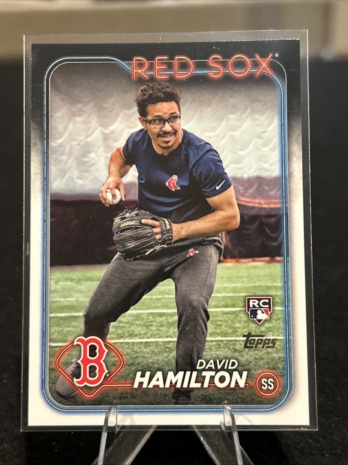 2024 Topps Series 1: Golden Mirror Image Variation, David Hamilton RC # 202