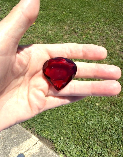 Natural Certified Red Topaz TCW 65.10 Pear Shape