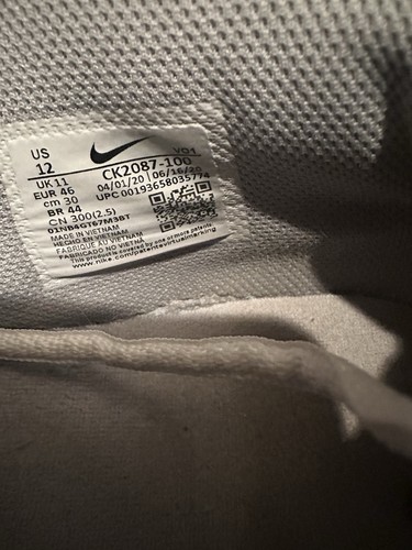 Nike Kobe Bryant Mamba Fury White Wolf Grey Platinum CK2087-100 Mens size 12 - Picture 7 of 7
