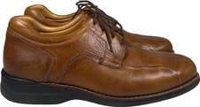 Johnston and Murphy Men’s Tan Leather Split Toe Oxford Shoes - 11