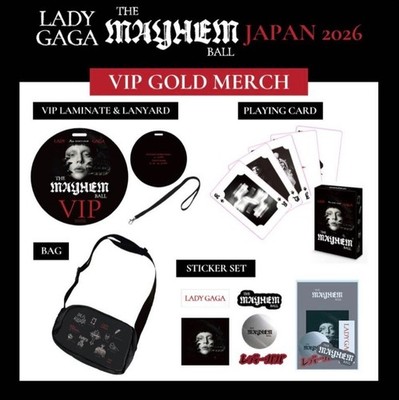Lady Gaga The Mayhem Ball Japan 2026 VIp Gold Merch Exclusive