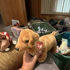 Ty Beanie Babies Weenie Dachshund Dog Plush Beanbag w/ Heart Tag 1997 Vintage