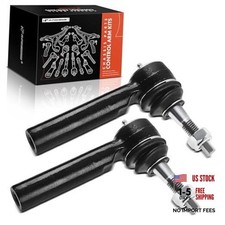 2 x 5.520 Inch Front Outer Tie Rod Ends, Compatible with Chevy GMC
