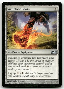 Swiftfoot Boots Magic 2012 (M12) #219 Uncommon MTG