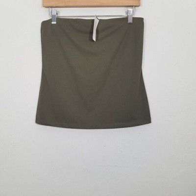NWT Cache Strapless Top Olive Green Size M