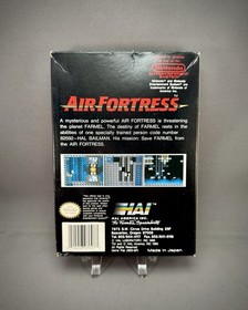 1989 Air Fortress Nintendo NES Complete - Authentic - CIB Comes w Protector Case