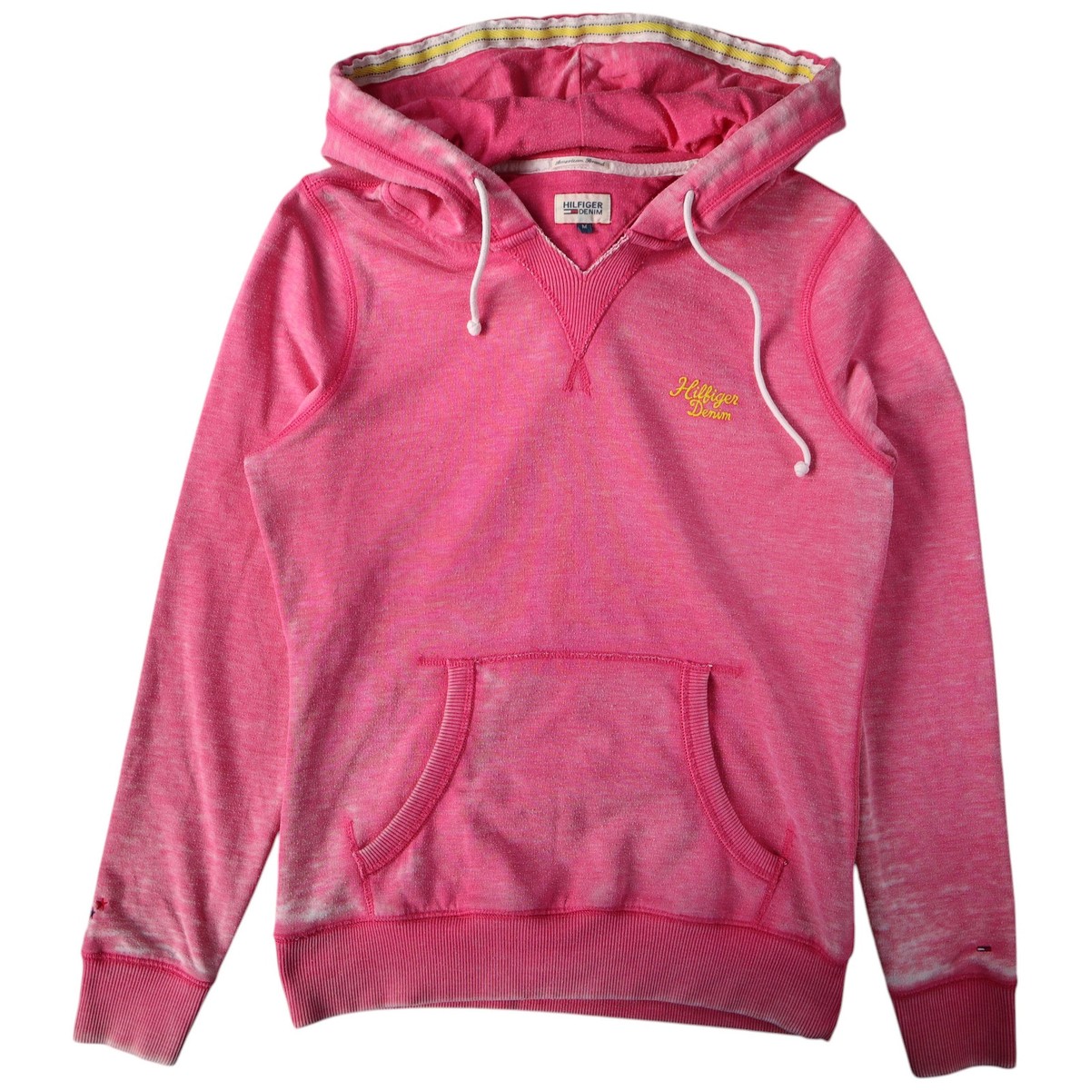 Tommy Hilfiger Hilfiger Denim Womens Pullover Hoodie Size M Pink