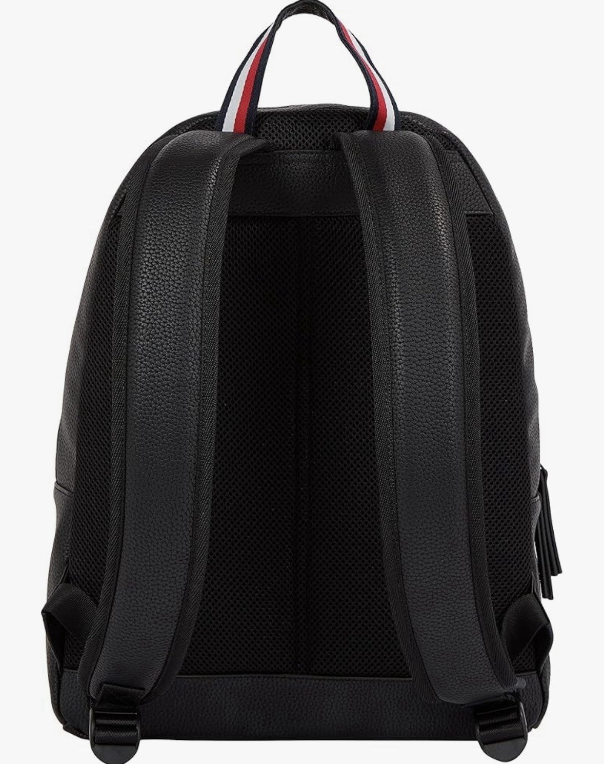 Tommy Hilfiger Faux Leather Backpack with Laptop Sleeve & Zipper image 2