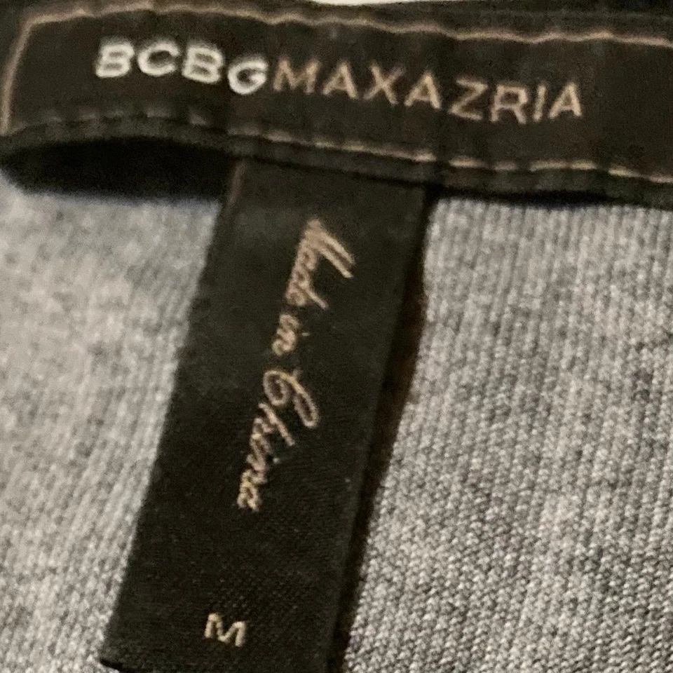 Vestido BCBG Max Azria Adele MED Negro Oliva Envolvente Corbata Sedosa Midi Salsa BalletCore Foto 4 de 4