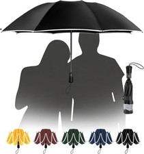 Regenschirm Gro&szlig; Sturmfest Reflektierend f&uuml;r Herren und Damen &ndash; Taschenschirm Au