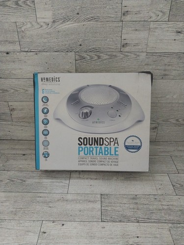 HOMEDICS SOUNDSPA PORTABLE COMPACT TRAVEL SOUND MACHINE 6 SOUNDS OPEN BOX