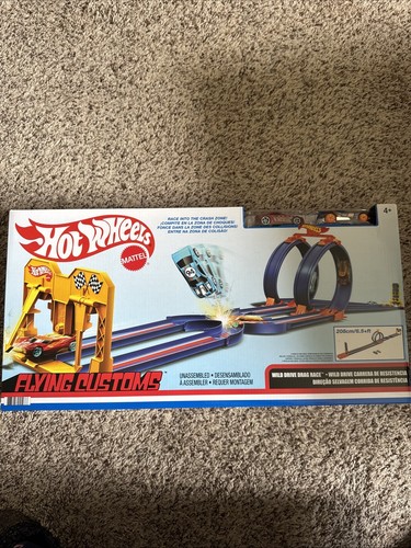 Hot Wheels Wild Drive Drag Race Track Set With Rescue Car And K-hull One Car - 第 1/7 張圖片