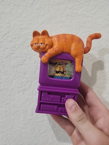 Vintage Garfield Die Filmkatze im Fernsehen Wendy's Kinder Mahlzeit Spielzeug - Bild 1 von 5