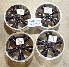 17in Staggered American Racing Streeter Wheels 4ct Black Used