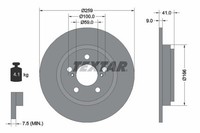 Textar Bremsscheibe 92199800