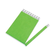 Advantus Crowd Management Wristband Sequential Numbers Neon Green 500/PK 91122