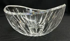 WATERFORD Cut Crystal Ribbed Oval Tear Shaped Bowl