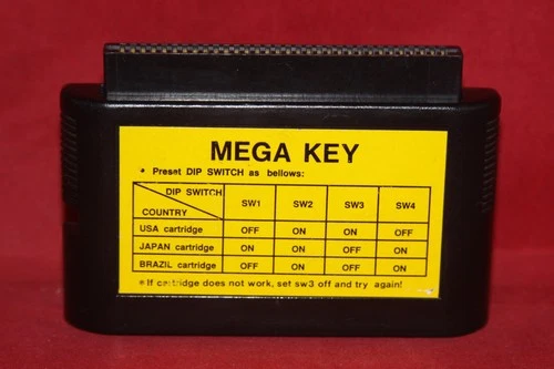 Mega Key for Sega Genesis or Sega Mega Drive from 90s