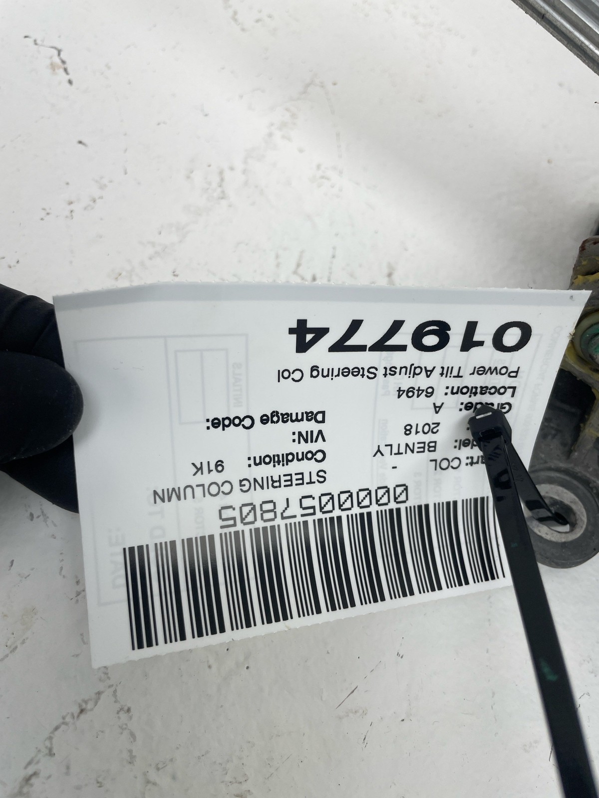 2015-2020 BENTLEY BENTAYGA OEM Power Tilt Adjust Steering Column Assembly