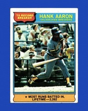 1976 Topps Set-Break #  1 Hank Aaron VG-VGEX *GMCARDS*