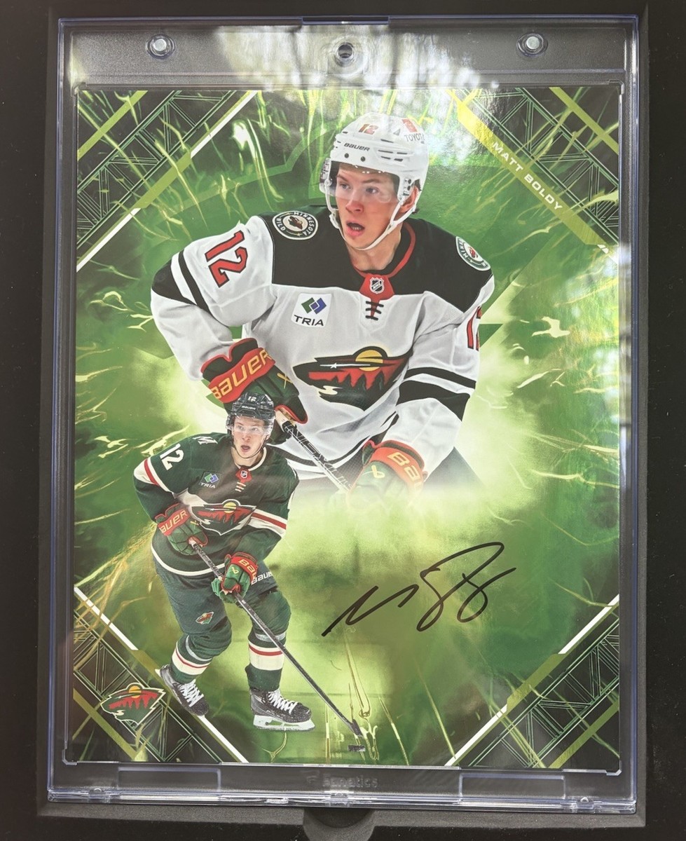 Matt Boldy Signed NHL Emanate Card Minnesota Wild 97/99 FANATICS