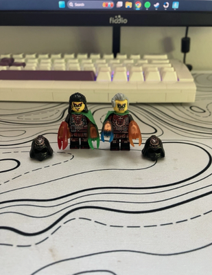 LEGO Ninjago Time Twins Minifigure 70626 Krux Acronix REAL with all time  blades