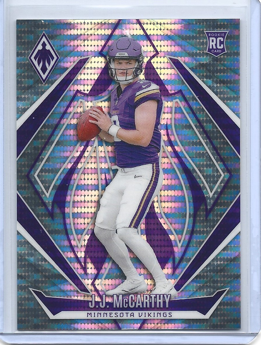 2024 Phoenix NFL Football JJ McCarthy Silver Pulsar /200 #185 Vikings RC QB