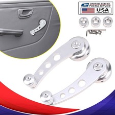 2* Universal Aluminum Manual Billet Car Window Crank Handle Winder Truck Pickup