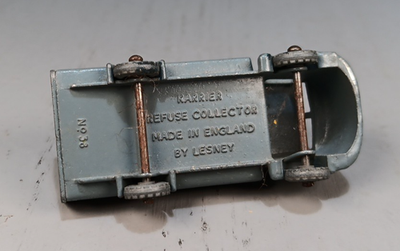 Matchbox 38 - Karrier Bantam Refuse Wagon - Argent - Modèle Réduit En Boîte (occasion)