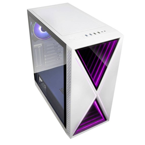 Kolink Void X ARGB PC-Gehäuse, Gaming-Gehäuse Weiß - Bild 2 von 7