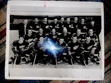 1943 NHL HOCKEY STANLEY CUP CHAMPIONS PHOTO DETROIT RED WINGS SID ABEL AHL WHL